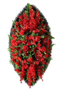 Венок на похороны из искусственных цветов №55