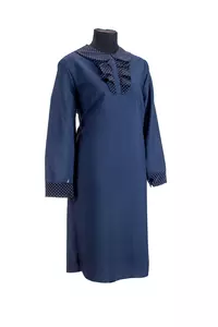 Женский комплект ритуальной одежды "Акцент" синего цвета