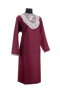 Женский комплект ритуальной одежды "Габардин" бордового цвета