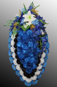 Ритуальные венки из искусственных цветов №8