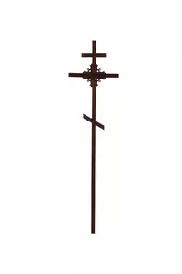 Крест сосна Угловой узор 50*50 высотой 210см.
