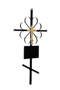 Крест на могилу металлический №1 Стандарт