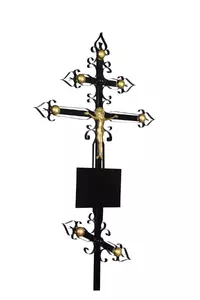 Крест на могилу металлический №5 Купола