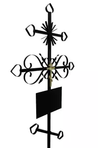 Крест на могилу металлический №8 "Луч"